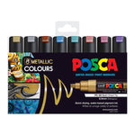 Posca Bold Chisel Tip Marker Metallic Set 8 SET / 8mm