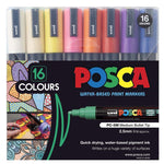 Posca Medium Bullet Tip Marker Assorted Set 16 SET / 2.5mm