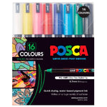 Posca Ultra Fine Tip Marker Assorted Set 16 SET / 0.7mm