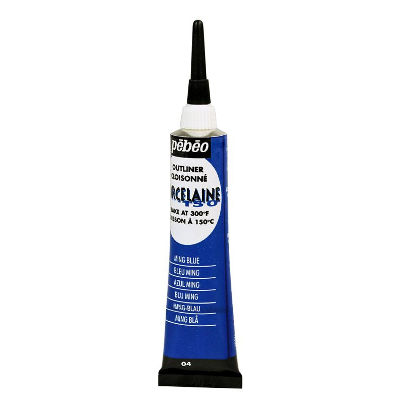Pebeo Porcelaine 150 Ceramic Outliner Ming Blue 20ml
