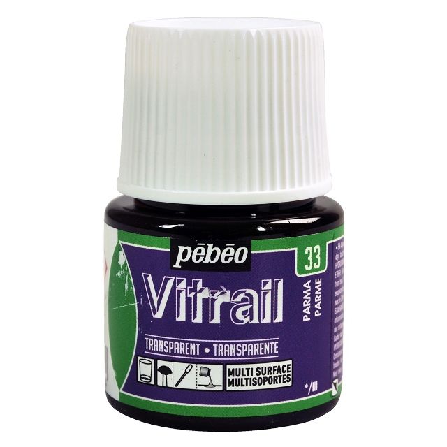 Pebeo Vitrail Glass Paint Transparent Parma 45ml