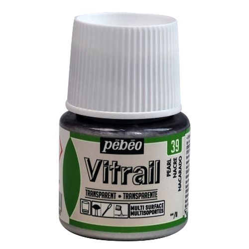 Pebeo Vitrail Glass Paint Transparent Pearl 45ml