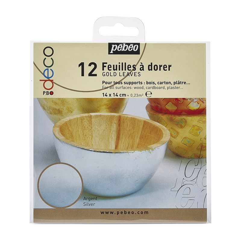Pebeo Gold Leaf Book Silver 12 Sheets
