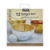 Pebeo Gold Leaf Book Silver 12 Sheets 14x14cm