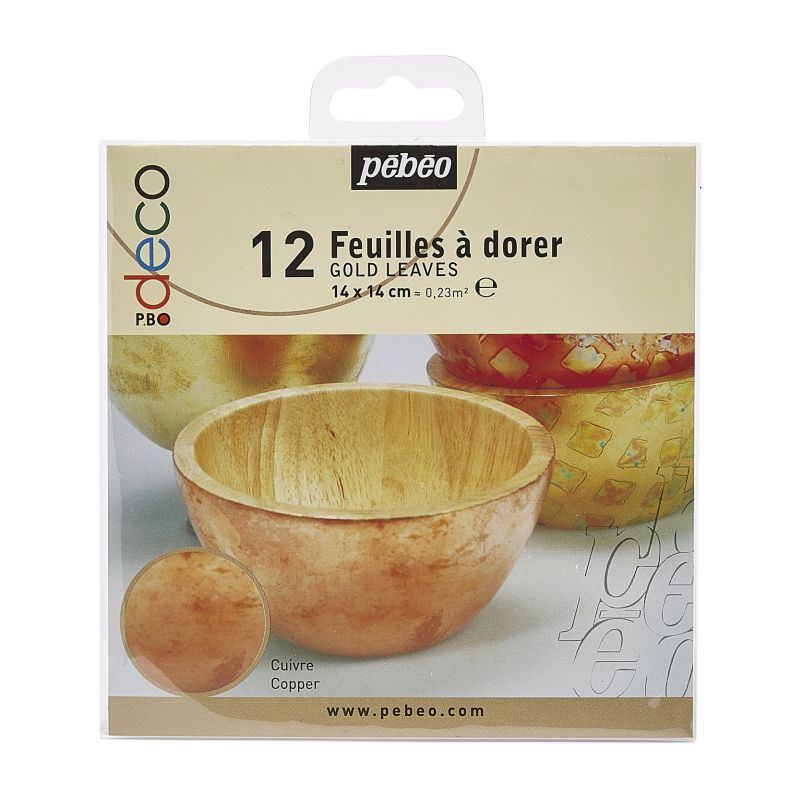Pebeo Gold Leaf Book Copper 12 Sheets