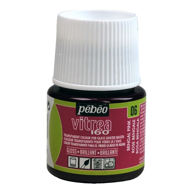 Pebeo Vitrea160 Glass Paint Gloss Bengal Pink