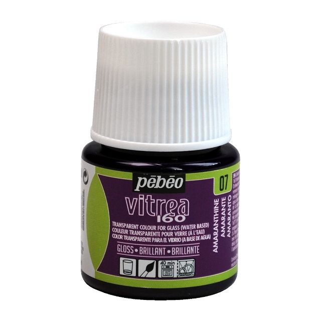 Pebeo Vitrea160 Glass Paint Gloss Amaranthine 45ml