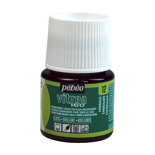 Pebeo Vitrea160 Glass Paint Gloss Emerald