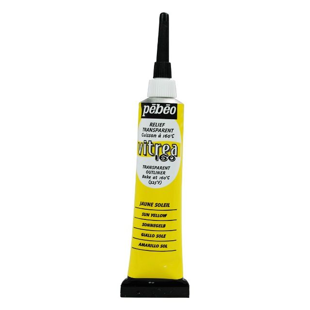 Pebeo Vitrea160 Glass Paint Outliner Sun Yellow 20ml