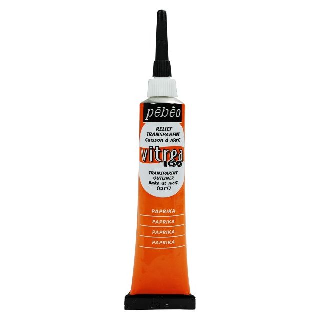 Pebeo Vitrea160 Glass Paint Outliner Paprika 20ml