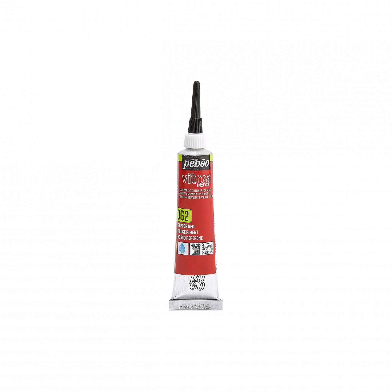Pebeo Vitrea160 Glass Paint Outliner Pepper 20ml