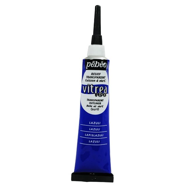 Pebeo Vitrea160 Glass Paint Outliner Lazuli 20ml
