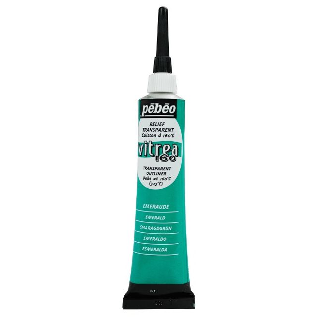 Pebeo Vitrea160 Glass Paint Outliner Emerald 20ml