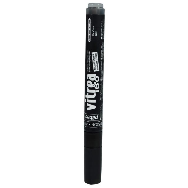 Pebeo Vitrea160 Glass Paint Marker Gloss Ink Black