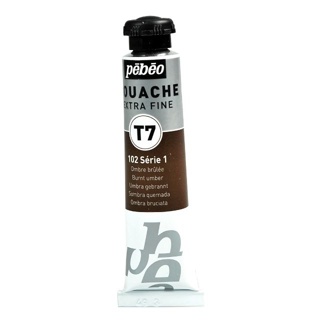 Pebeo T7 Gouache Paint Burnt Umber 20ml