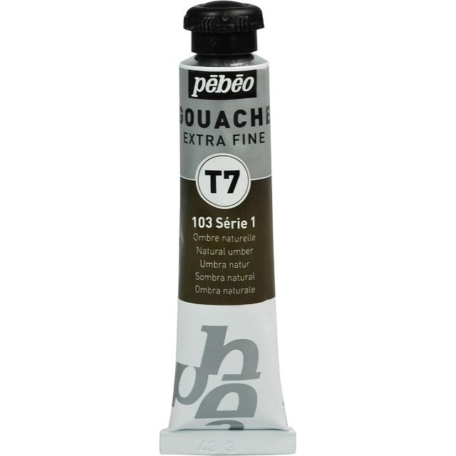 Pebeo T7 Gouache Paint Natural Umber 20ml