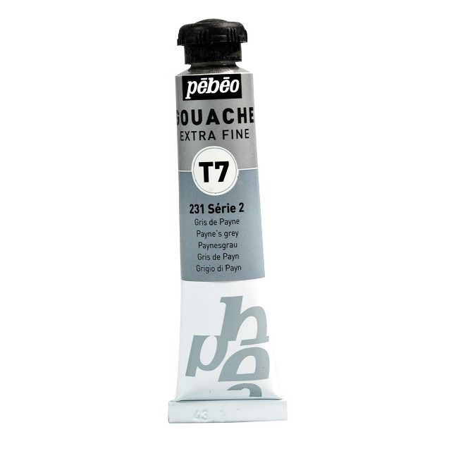 Pebeo T7 Gouache Paint Paynes Grey 20ml