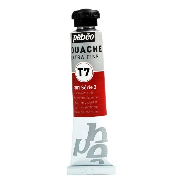 Pebeo T7 Gouache Paint Extra-Fine Carmine 20ml