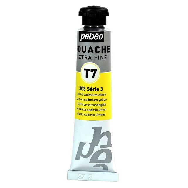 Pebeo T7 Gouache Paint Lemon Cadmium Yellow 20ml