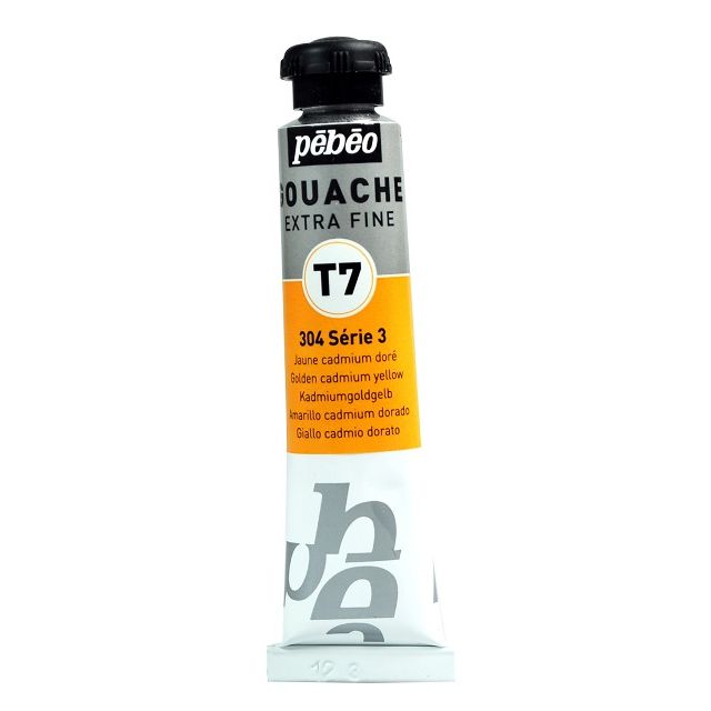 Pebeo T7 Gouache Paint Golden Cadmium Yellow 20ml