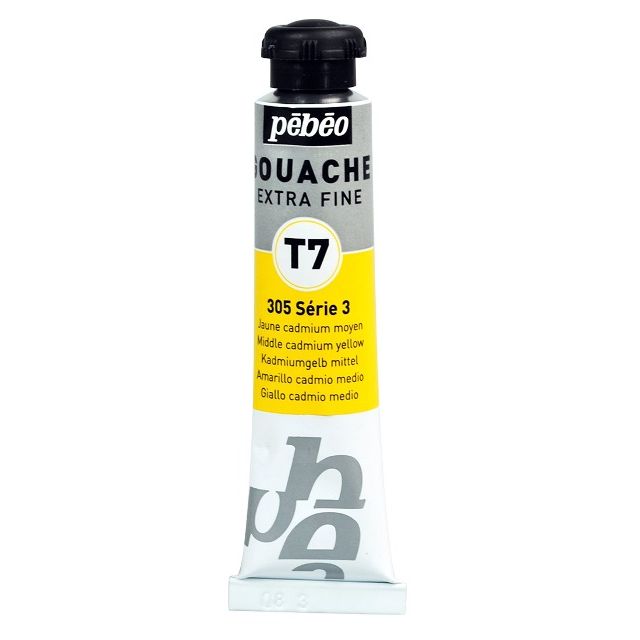 Pebeo T7 Gouache Paint Middle Cadmium Yellow 20ml