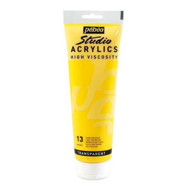Pebeo Studio Acrylic Paint Light Azo Yellow
