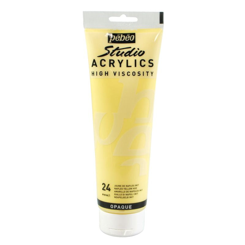 PEBEO STUDIO ACRYLIC PAINT NAPLES YELLOW HUE