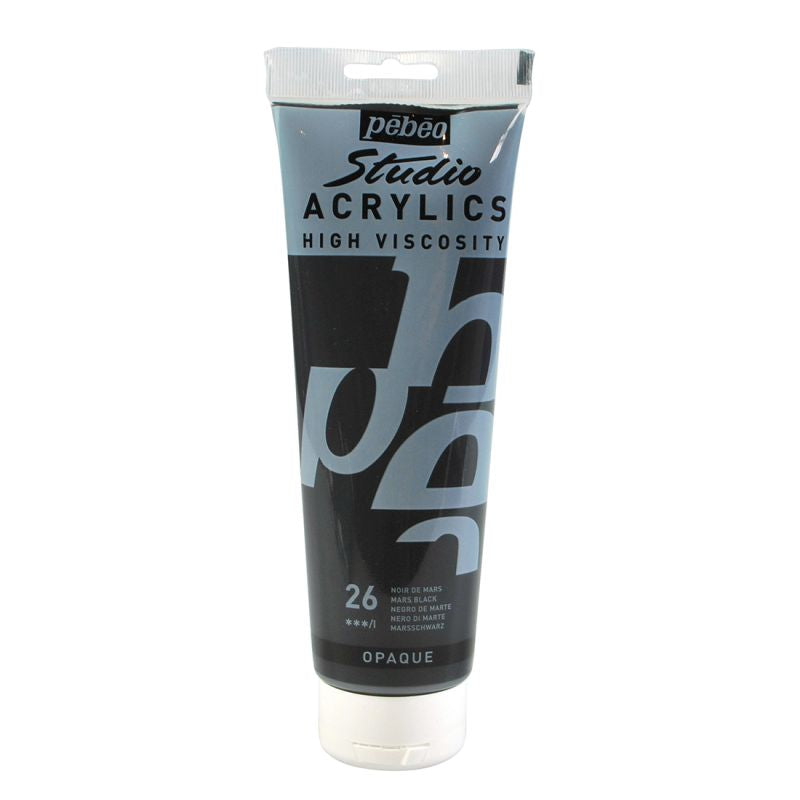 Pebeo Studio Acrylic Paint Mars Black
