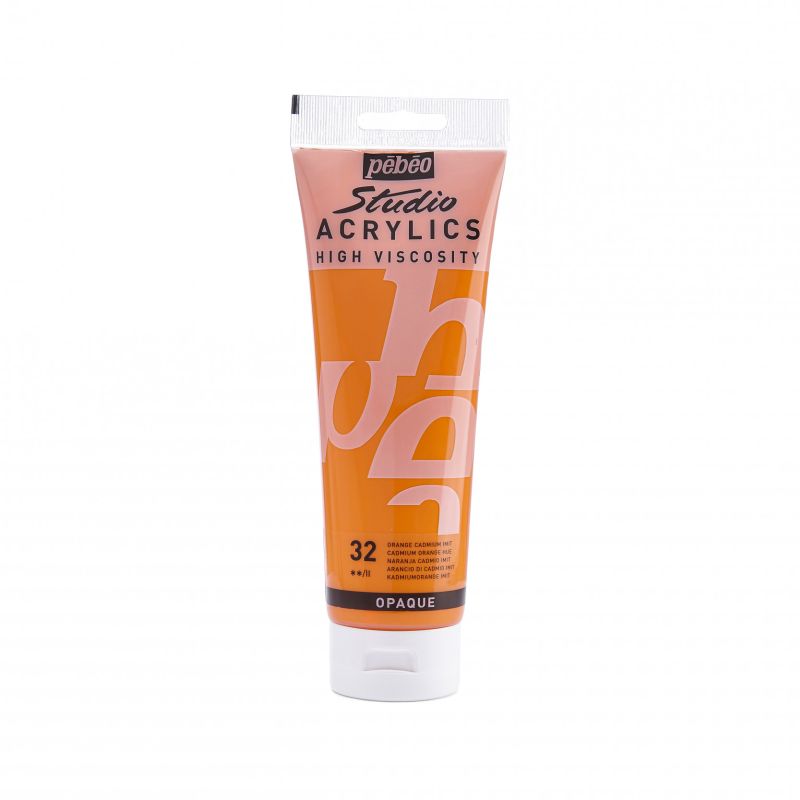 PEBEO STUDIO ACRYLIC PAINT CADMIUM ORANGE