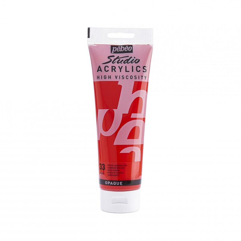 PEBEO STUDIO ACRYLIC PAINT CADMIUM RED HUE