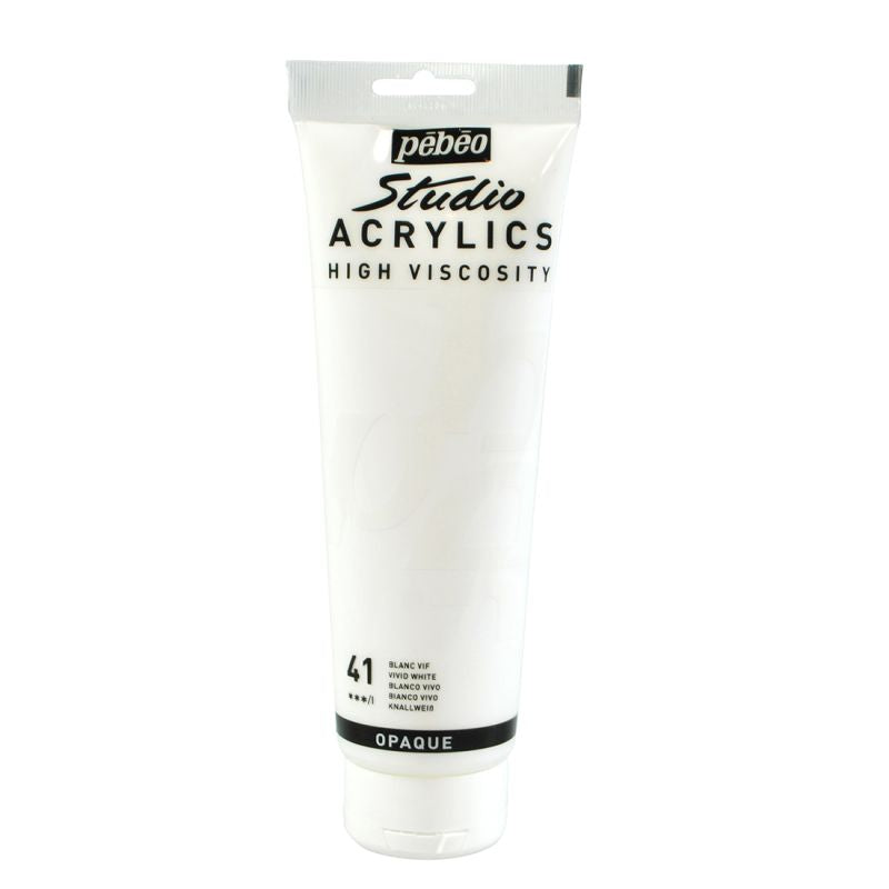 Pebeo Studio Acrylic Paint Vivid White