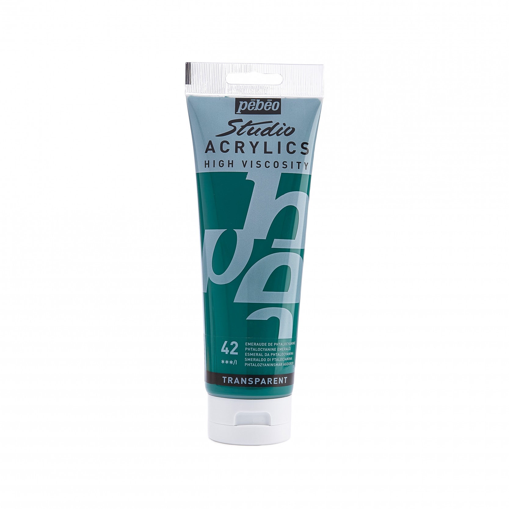 PEBEO STUDIO ACRYLIC PAINT PHTHALO EMERALD GREEN 250ML