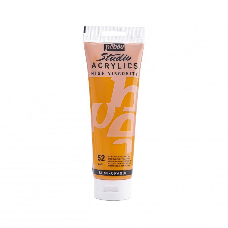 Pebeo Studio Acrylic Paint CADMIUM YELLOW DARK HUE