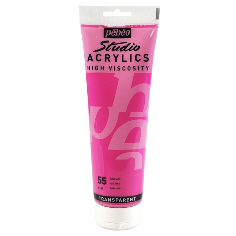 Pebeo Studio Acrylic Paint Azo Pink