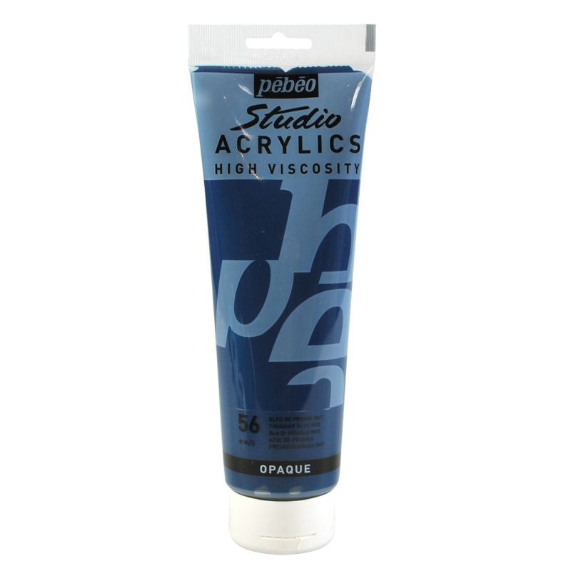 PEBEO STUDIO ACRYLIC PAINT PRUSSIAN BLUE HUE 250ML