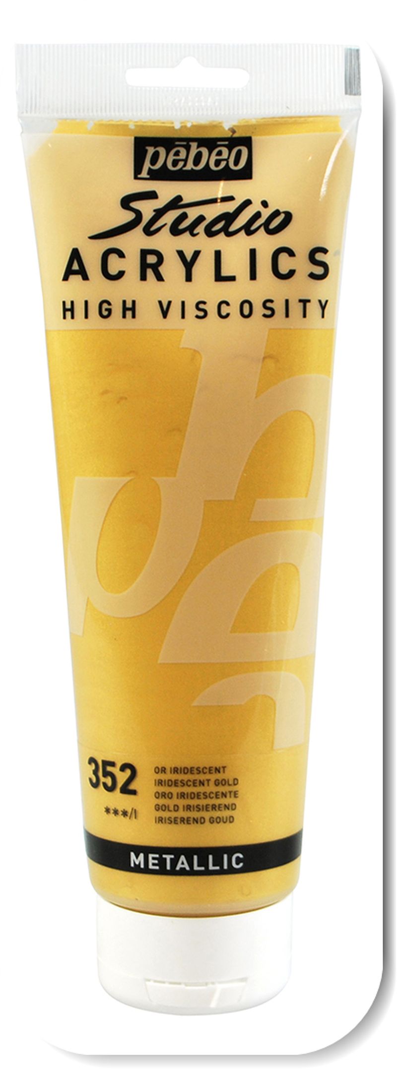 Pebeo Studio Acrylic Paint Iridescent Gold 250ml