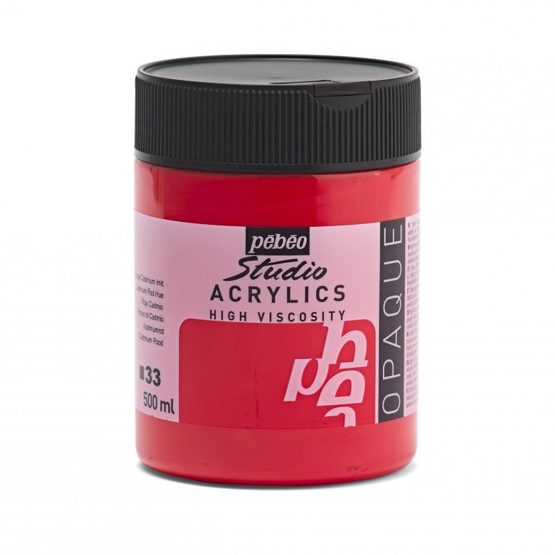 PEBEO STUDIO ACRYLIC PAINT CADMIUM RED HUE