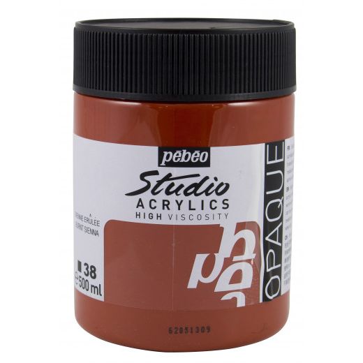 Pebeo Studio Acrylic Paint Burnt Sienna