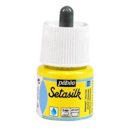 Pebeo Setasilk Fabric Paint Primary Yellow 45ml
