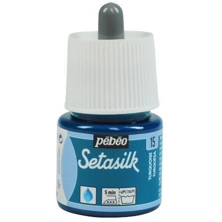 Pebeo Setasilk Fabric Paint Turquoise 45ml