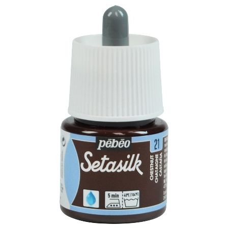 Pebeo Setasilk Fabric Paint Chestnut 45ml