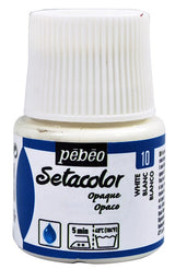 Pebeo Setacolor Fabric Paint White 45ml
