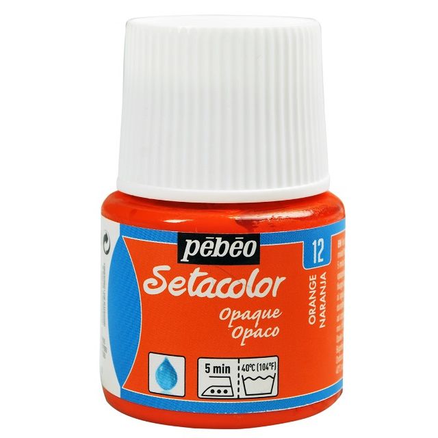 Pebeo Setacolor Fabric Paint Orange 45ml