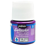 Pebeo Setacolor Fabric Paint Shimmer Amethyst 45ml