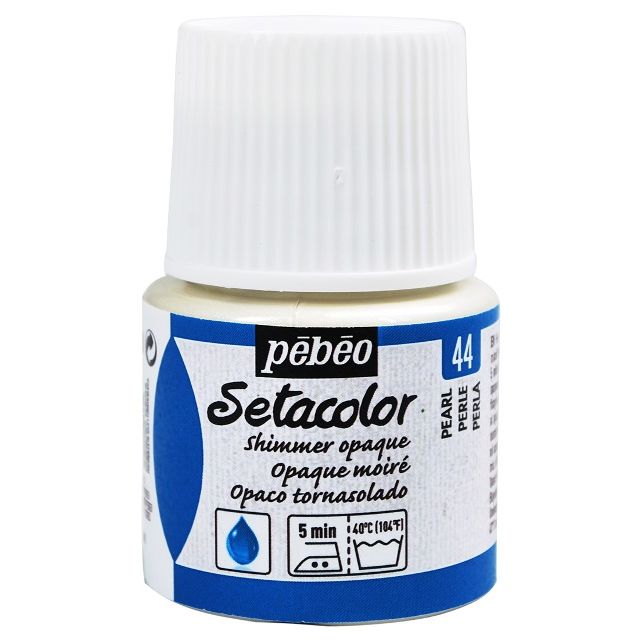 Pebeo Setacolor Fabric Paint Shimmer Pearl 45ml