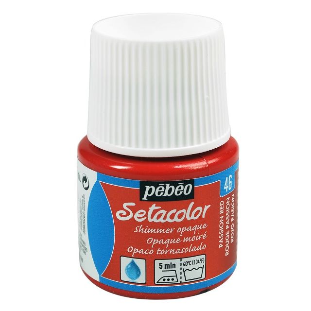 Pebeo Setacolor Fabric Paint Shimmer Passion 45ml