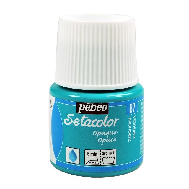 Pebeo Setacolor Fabric Paint Turquoise 45ml