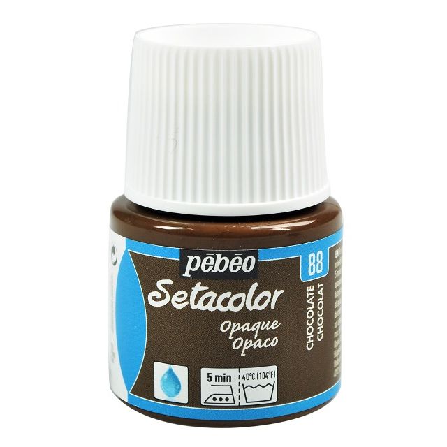 Pebeo Setacolor Fabric Paint Chocolate 45ml
