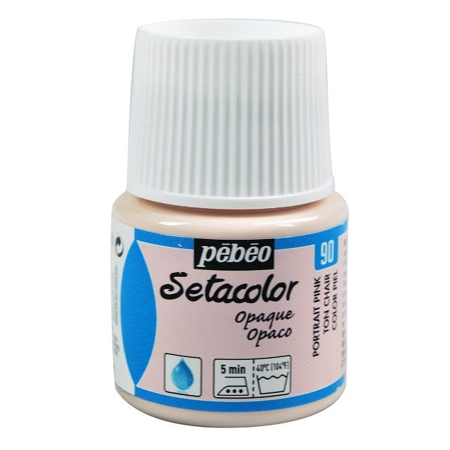 Pebeo Setacolor Fabric Paint Portrait Pink 45ml