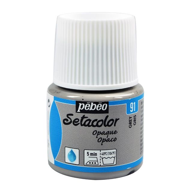Pebeo Setacolor Fabric Paint Grey 45ml